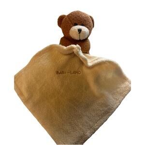 Baby-Land Bear Lovey Snuggle Baby Blanket